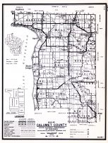 Calumet County, Wisconsin State Atlas 1956 Highway Maps